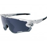 Oakley Sunglasses Jaw Breaker Polished White/Grey Polarized