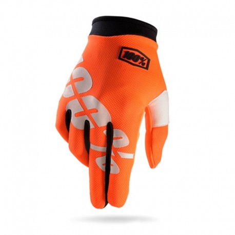 100% Glove Itrack Orange Fluo